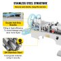 VEVOR Macchina di Rifornimento Liquida 100-1000ML Riempitrice Liquida Orizzontale a Doppia Testa Riempitrice Pneumatica Elettrica a Liquido per Profumo Acqua di Bevanda Latte Olio d'Oliva