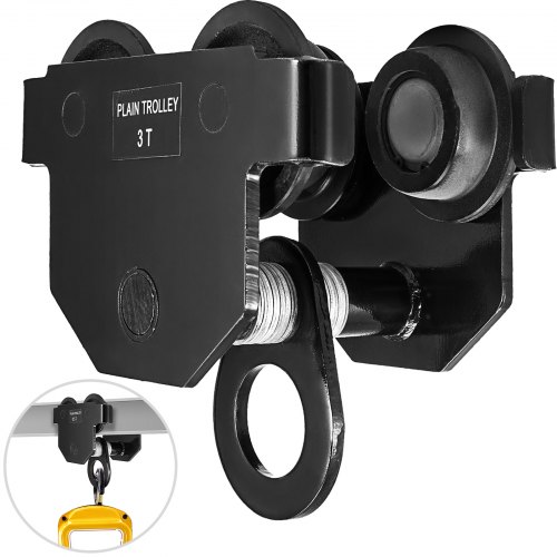 3t Spingere Il Carrello A Rulli Del Binario I-beam Track Dual Wheels Solid Steel