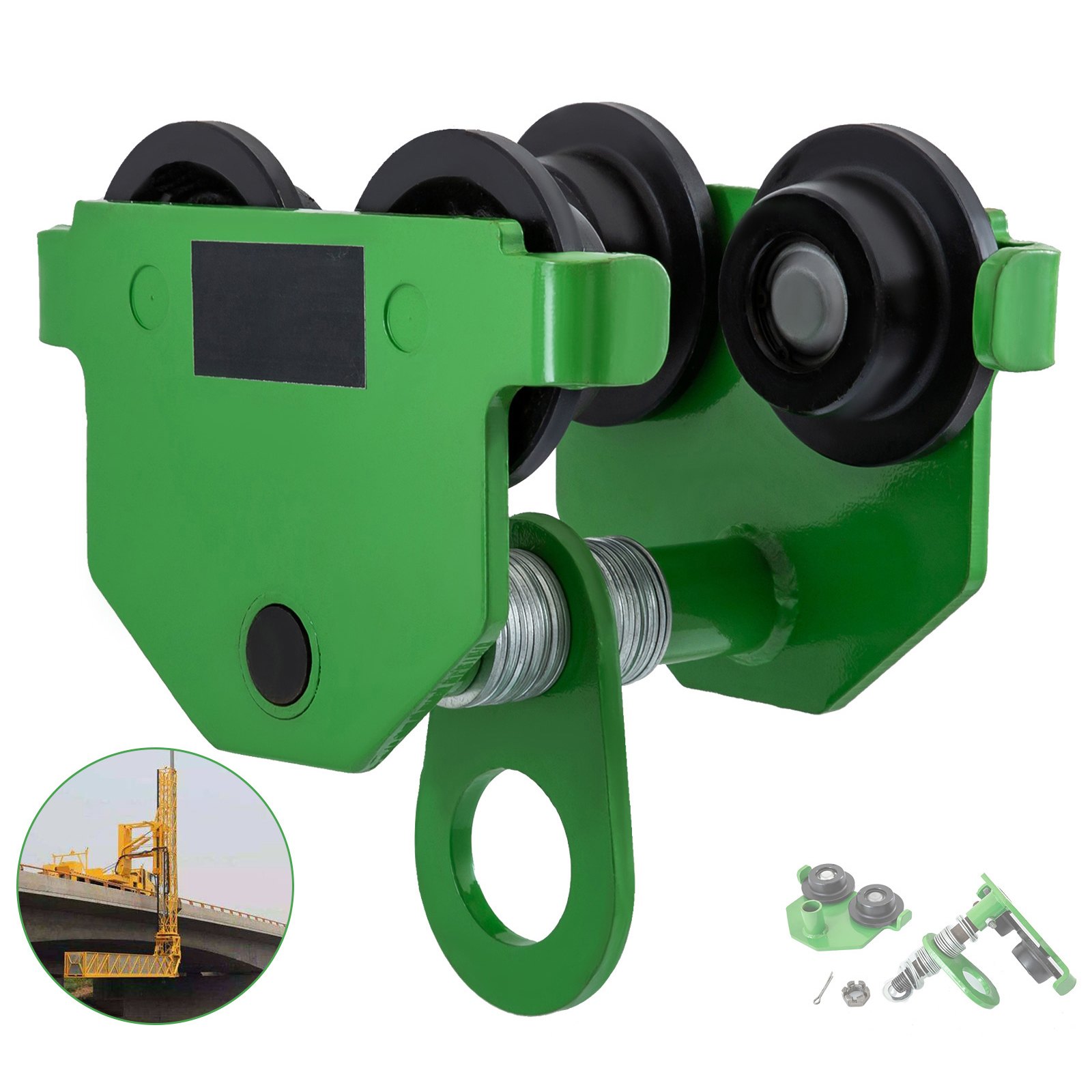 Carrello Per Travi Di Spinta Da 3 Tonnellate Washers Included Overhead