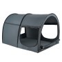 VEVOR Tenda da Letto Traspirante a 4 Porte Oscurante Leggera Pali 7 mm Verde 190x137x119cm
