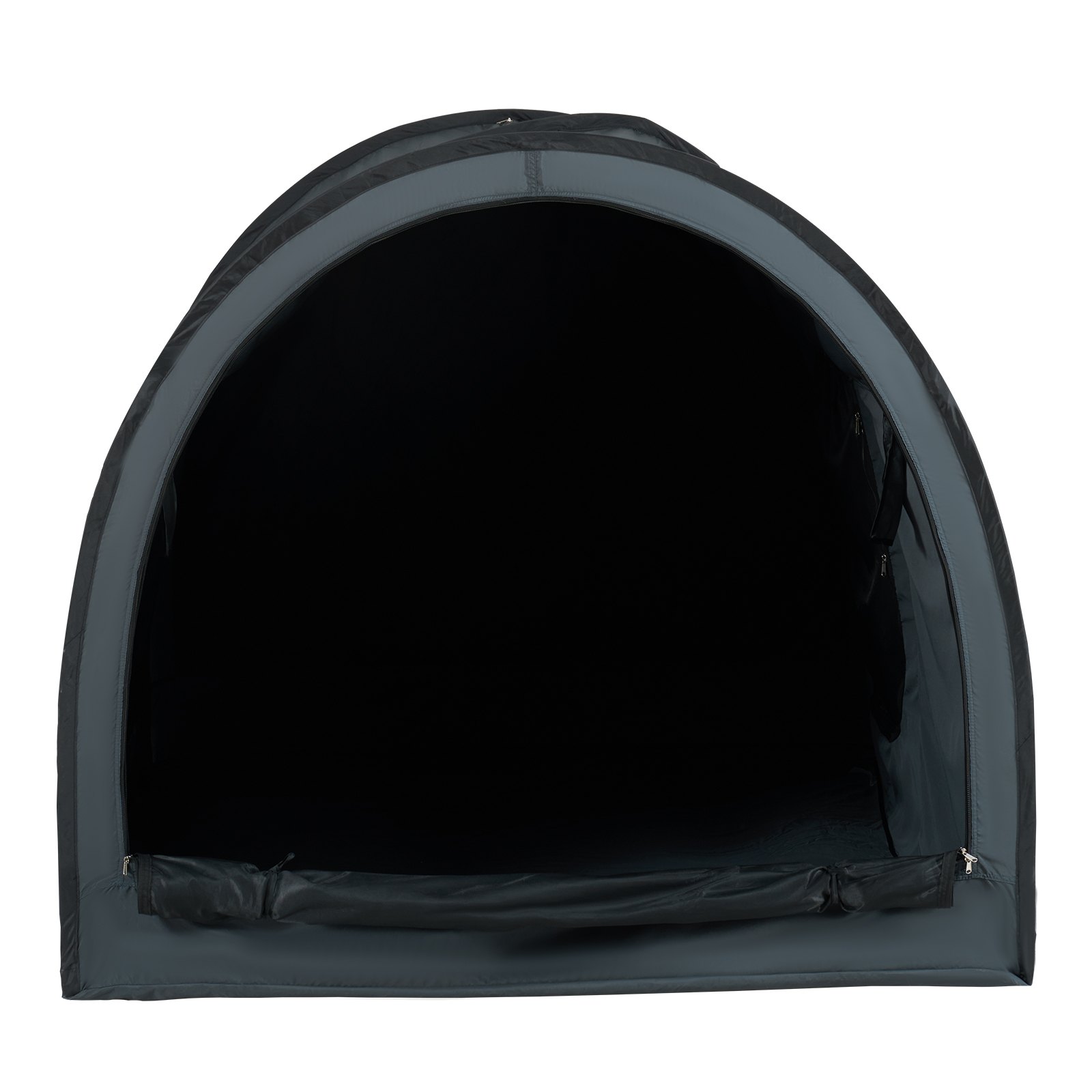 VEVOR Tenda da Letto Traspirante a 4 Porte Oscurante Leggera Pali 7 mm Verde 190x137x119cm