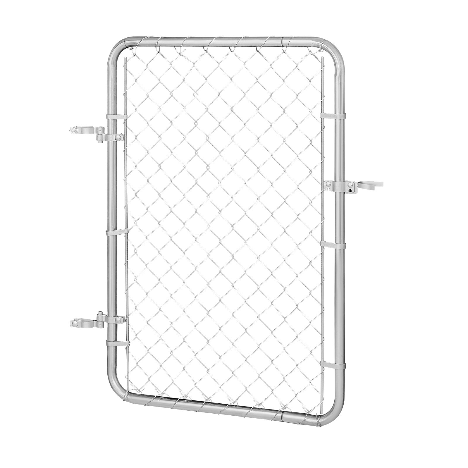VEVOR garden gate, 117x81 cm, chain link fence gate, suitable for garden gates with openings from W 60.96-182.88 cm x H 121.92 cm, galvanized fence gate for farms, posts not included