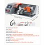 VEVOR Tornio per Metalli Motore 1100 W Tornio CNC da Banco 220 x 400 mm per Tornitura Automatica, con Portautensili a Cambio Rapido, Azionamento Elettronico, Velocità Variabile fino a 2500 giri/min
