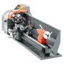 VEVOR Tornio per Metalli Motore 1100 W Tornio CNC da Banco 220 x 762 mm per Tornitura Semi-automatica, Lavorazione di Precisione Azionamento Elettronico, Velocità Variabile fino a 2500 giri/min