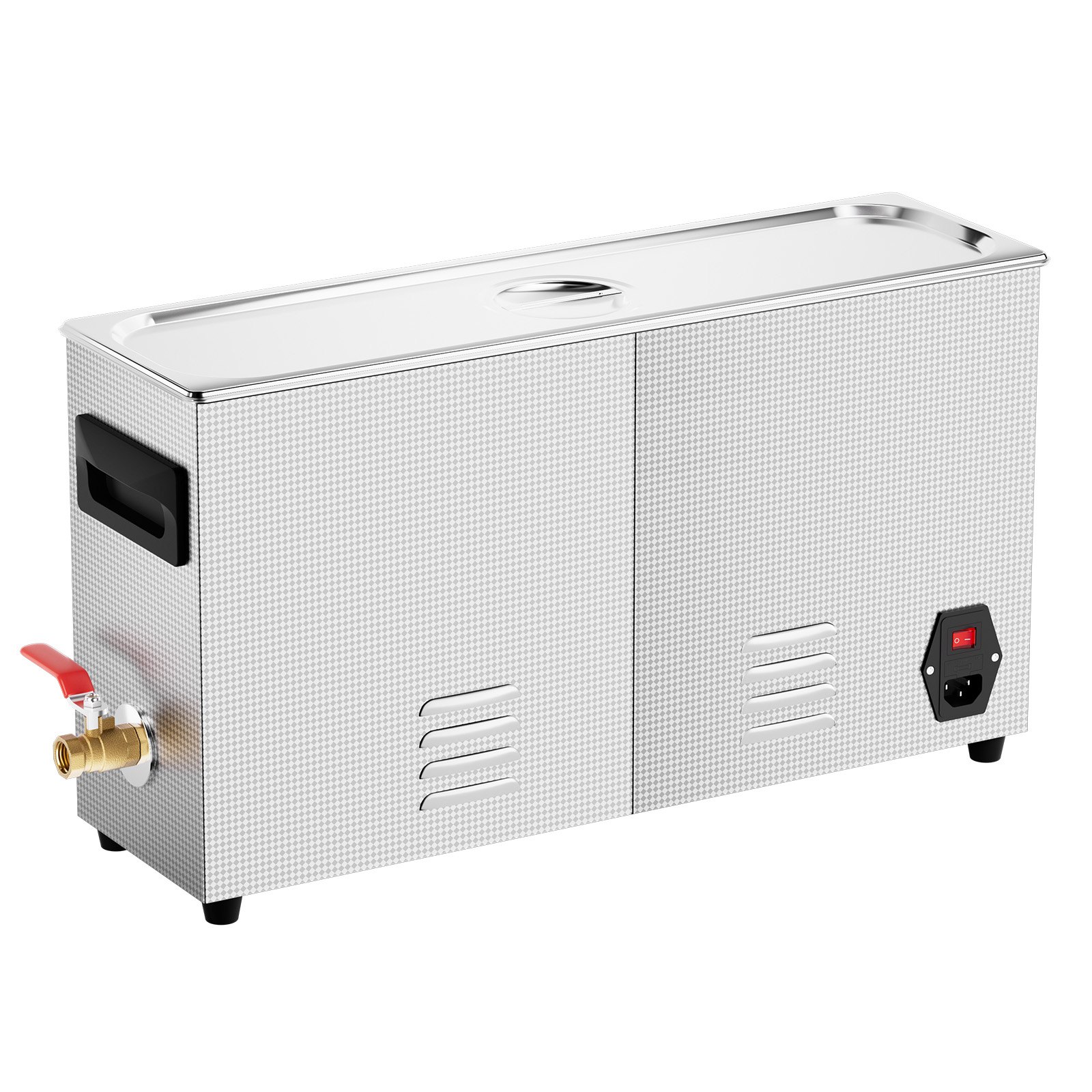 VEVOR Pulitore ad Ultrasuoni 10L Dispositivo per Pulizia Ultrasuoni Macchina per Pulizia ad Ultrasuoni da 300W con Timer Riscaldatore, Pulitore Digitale da 40 kHz con Cestello per Parti Gioielli