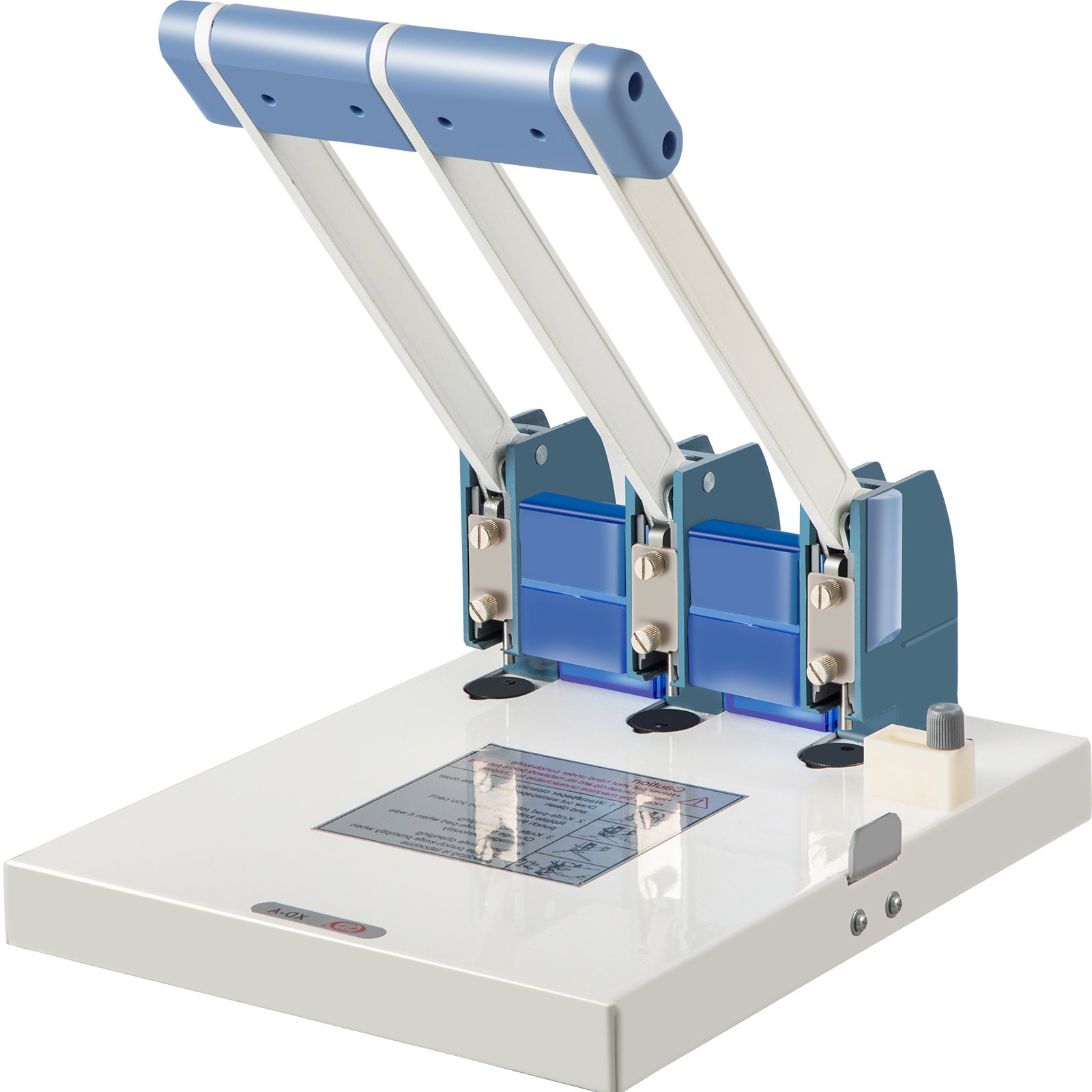 VEVOR Perforatore a 3 Fori, 15 mm Perforatore per Alti Spessori, 150 Fogli Perforatrice da Ufficio, Diametro del Foro 5 mm Perforatrice a 3 Fori con Meccanismo Facile, Perforatrice per Carta a 3 Fori