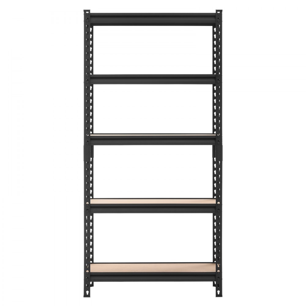 VEVOR Scaffale per Garage in Metallo 5 Ripiani Regolabili Capacità 907,2 kg, Scaffale da Stoccaggio per Carichi Pesanti, per Cucina, Dispensa, Magazzino e Cantina, 75,9 cm L x 30,9 cm P x 152 cm A