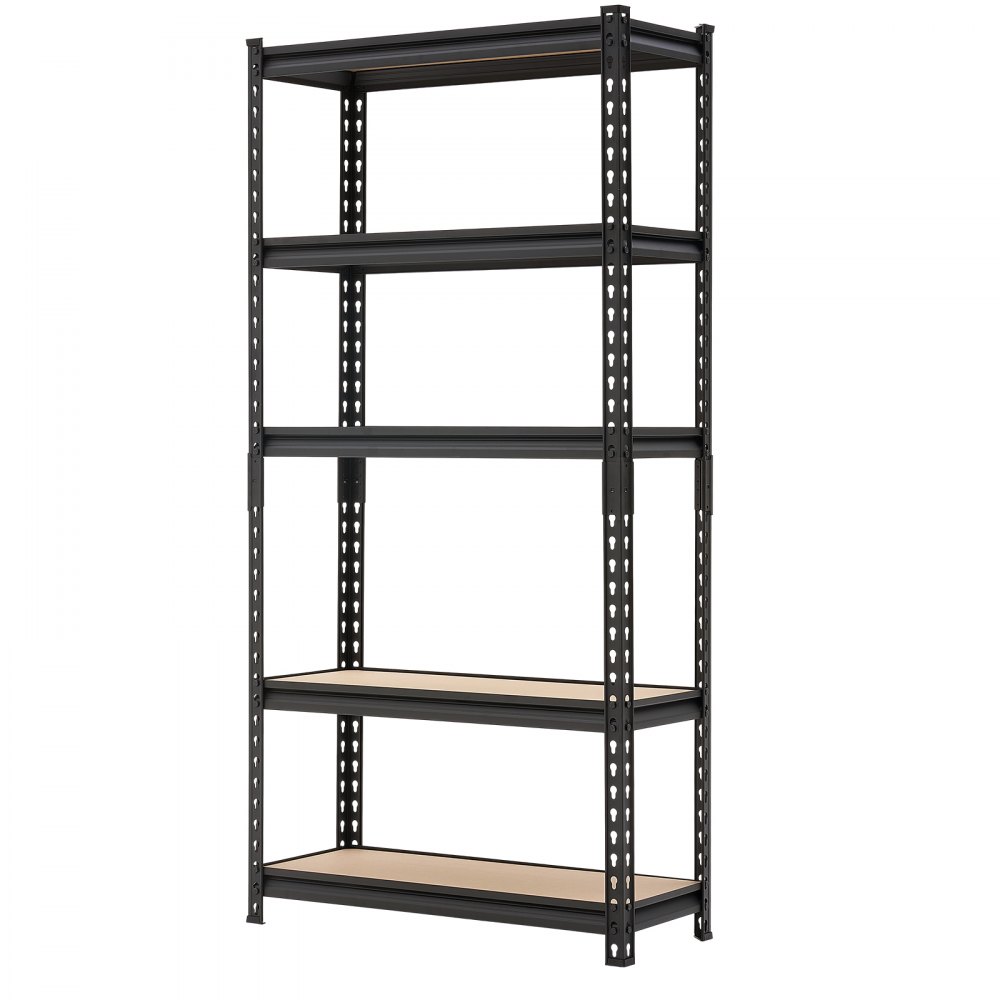 VEVOR Scaffale per Garage in Metallo 5 Ripiani Regolabili Capacità 907,2 kg, Scaffale da Stoccaggio per Carichi Pesanti, per Cucina, Dispensa, Magazzino e Cantina, 75,9 cm L x 30,9 cm P x 152 cm A