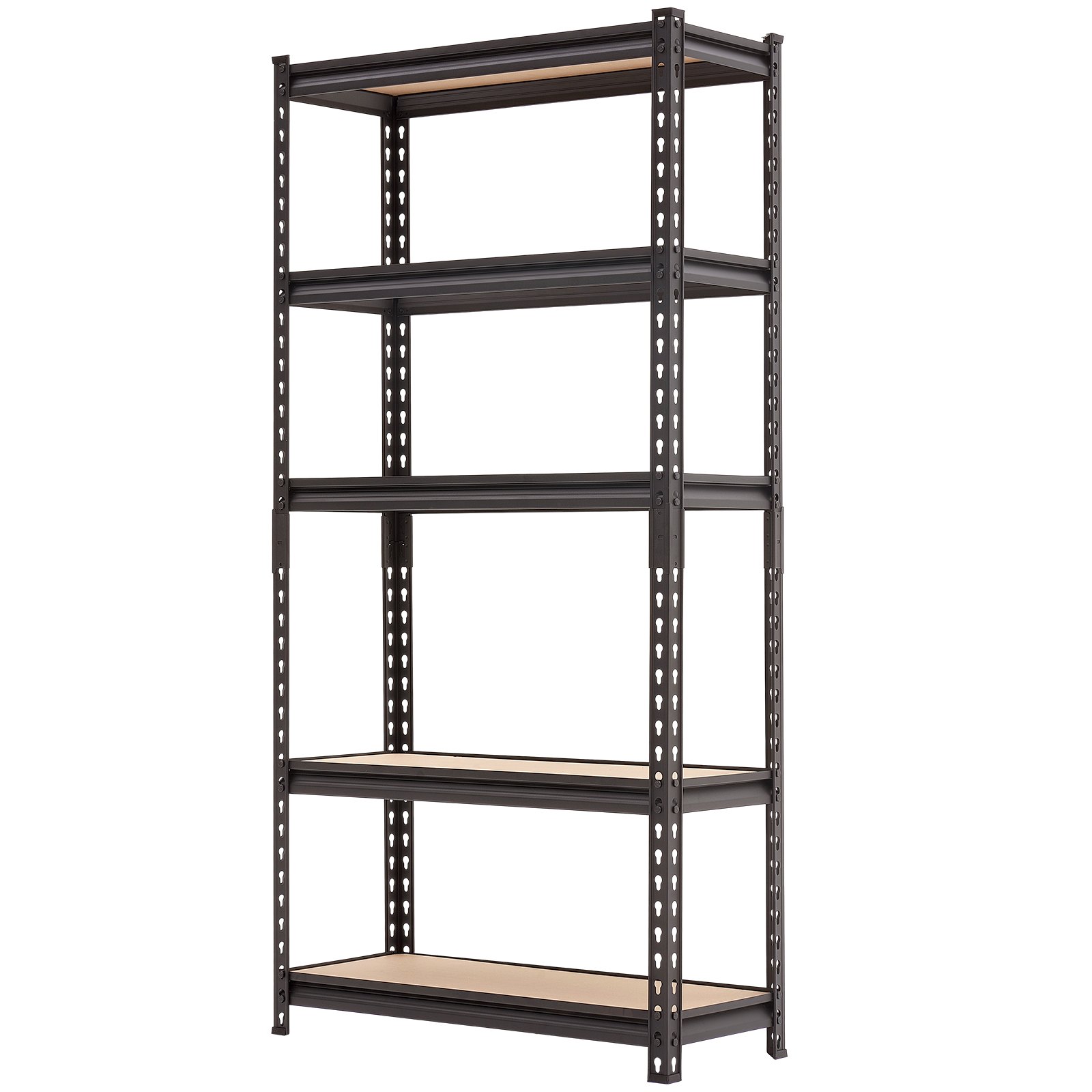 VEVOR Scaffale per Garage in Metallo 5 Ripiani Regolabili Capacità 907,2 kg, Scaffale da Stoccaggio per Carichi Pesanti, per Cucina, Dispensa, Magazzino e Cantina, 75,9 cm L x 30,9 cm P x 152 cm A