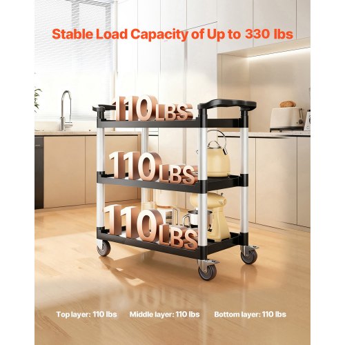 maxplore Carrello a rotelle in metallo a 3 piani, carrello da cucina con manici, ruote bloccabili, per soggiorno, bagno, cucina, ufficio, arancione maxplore Carrello a rotelle in metallo a 3 piani, carrello da cucina con manici, ruote bloccabili, per soggiorno, bagno, cucina, ufficio, arancione