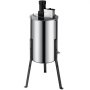 VEVOR Smielatore Elettrico 130 W, Smielatore Elettrico da Melario, 1300 Giri/min Estrattore di Miele Clindro Acciaio Inox, Smielatore Elettrico 3 Favi per Apicoltura