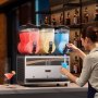 VEVOR Macchina per Bevande Commerciale, Macchina per Bevande Ghiacciate Serbatoio Triplo 3x15 Litri, Macchina per Frullati in Acciaio Inossidabile, Macchina per Bevande Ghiacciate Commerciale