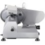 VEVOR Affettatrice Commerciale, Affettatrice Elettrica Gastronomia 240 W, Affettatrice Elettrica per Alimenti con Lama in Acciaio al Carbonio da 10 Pollici, Affettatrice 350-400 Giri/min, Spessore
