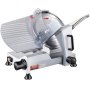 VEVOR Affettatrice Commerciale, Affettatrice Elettrica Gastronomia 240 W, Affettatrice Elettrica per Alimenti con Lama in Acciaio al Carbonio da 10 Pollici, Affettatrice 350-400 Giri/min, Spessore