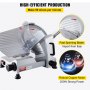 VEVOR Affettatrice Professionale, Affettatrice Elettrica per Gastronomia 320 W, Affettatrice Elettrica per Alimenti con Lama in Acciaio al Carbonio da 12 Pollici, Affettatrice 350-400 Giri/min, Spesso