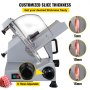 VEVOR Affettatrice Professionale, Affettatrice Elettrica per Gastronomia 320 W, Affettatrice Elettrica per Alimenti con Lama in Acciaio al Carbonio da 12 Pollici, Affettatrice 350-400 Giri/min, Spesso