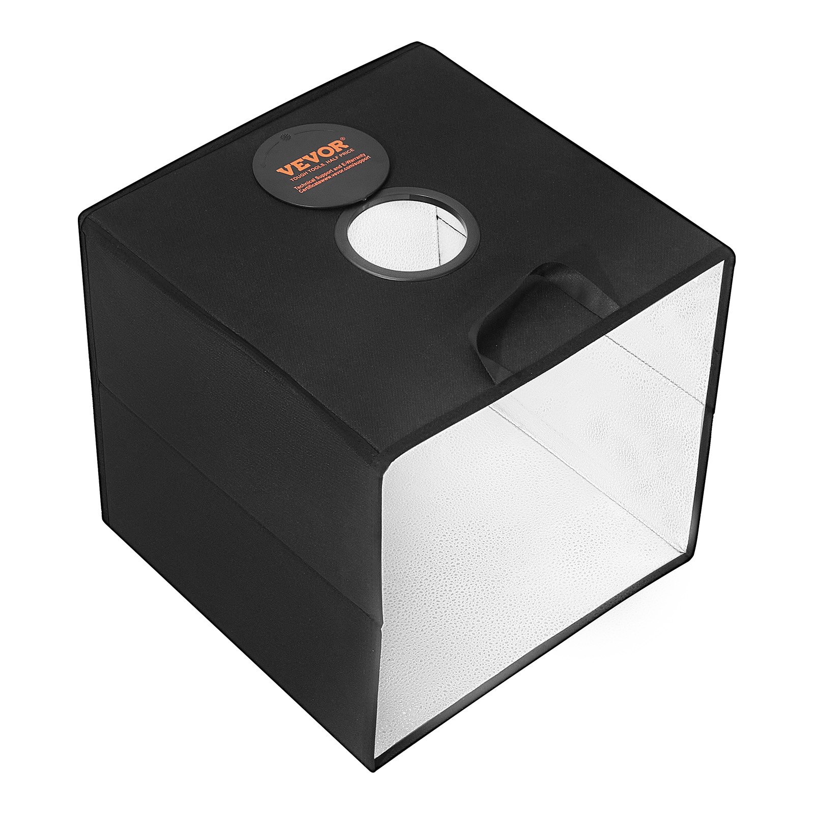 VEVOR Box Fotografico Studio Scatola Luminosa 41x40x39cm, Kit Light Box 3000-5600K, Temperatura Colore Regolabile 120 LED 6 Fondali, Scatola Luminosa Fotografica Studio, Tenda per Studio Fotografico