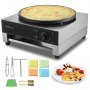 VEVOR Crepe Maker Elettrico Commerciale Crepe Machine 1700 W Una Testa 406 mm