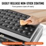 VEVOR Macchina per mini pancake olandese da cucina uso commerciale, 50 Pezzi, Diametro 43 mm, Macchina per mini dorayaki, 1700 W, Controllo di Temperatura Tempo, per Cucina commerciale feste evento