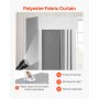 VEVOR Camerino di Prova da 99 x 99 x 198 cm Spogliatoio Portatile Mobile con Tende Spesse in Poliestere, Tenda Ombreggiante e Gancio, per Boutique, Sartorie e Spazi Esterni, Nero e Grigio-Bianco