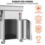 VEVOR Tritacarne Elettrico capacità 16,7 kg/min, Tritacarne con Lama e Piastra di Macinazione, Insaccatrice in Acciaio Inossidabile, Facile da Pulire, per Cucina Ristorante Macelleria