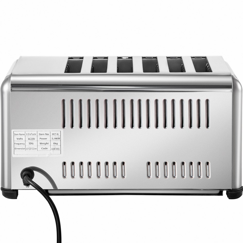 Vevor Tostapane Pane Vintage Tostiera Elettrica Toast 16,5 X 10 X 8,6 Pollici