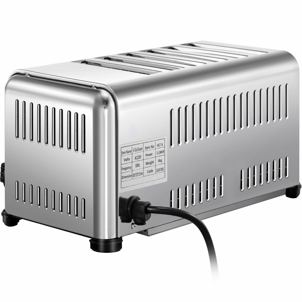 Vevor Tostapane Pane Vintage Tostiera Elettrica Toast 16,5 X 10 X 8,6 Pollici