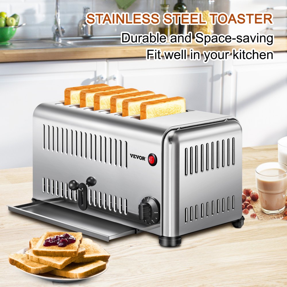 Vevor Tostapane Pane Vintage Tostiera Elettrica Toast 16,5 X 10 X 8,6 Pollici