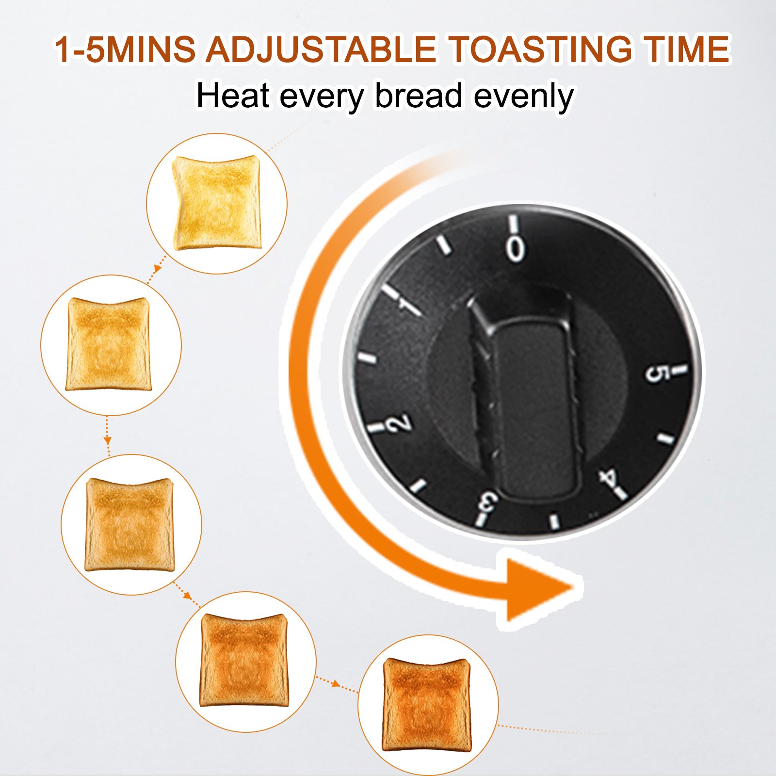 Vevor Tostapane Pane Vintage Tostiera Elettrica Toast 16,5 X 10 X 8,6 Pollici