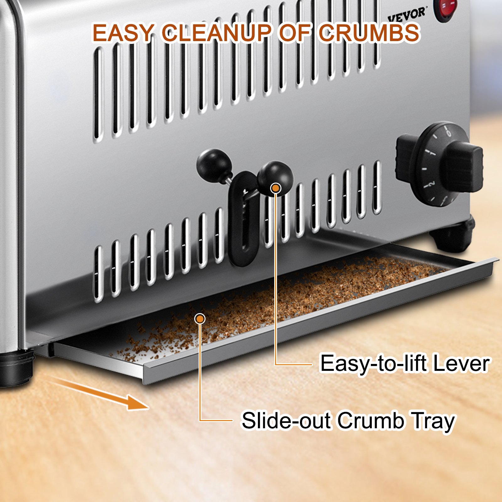 Vevor Tostapane Pane Vintage Tostiera Elettrica Toast 16,5 X 10 X 8,6 Pollici