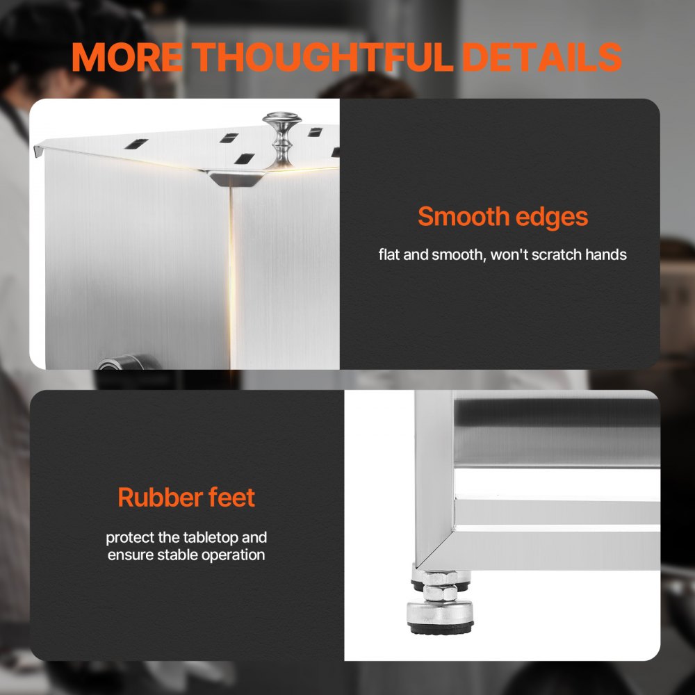 VEVOR Impastatrice Manuale per Carne, Miscelazione Massima 6,8 kg Carne, Frullatore Manuale per Carne in Acciaio Inox, per Salsicce Carne Macinata con Coperchio Manico 460 x 230 x 410 mm