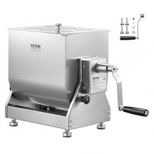 VEVOR Miscelatore per Carne da 80 L Impastatrice Manuale per Carne con Riduttore