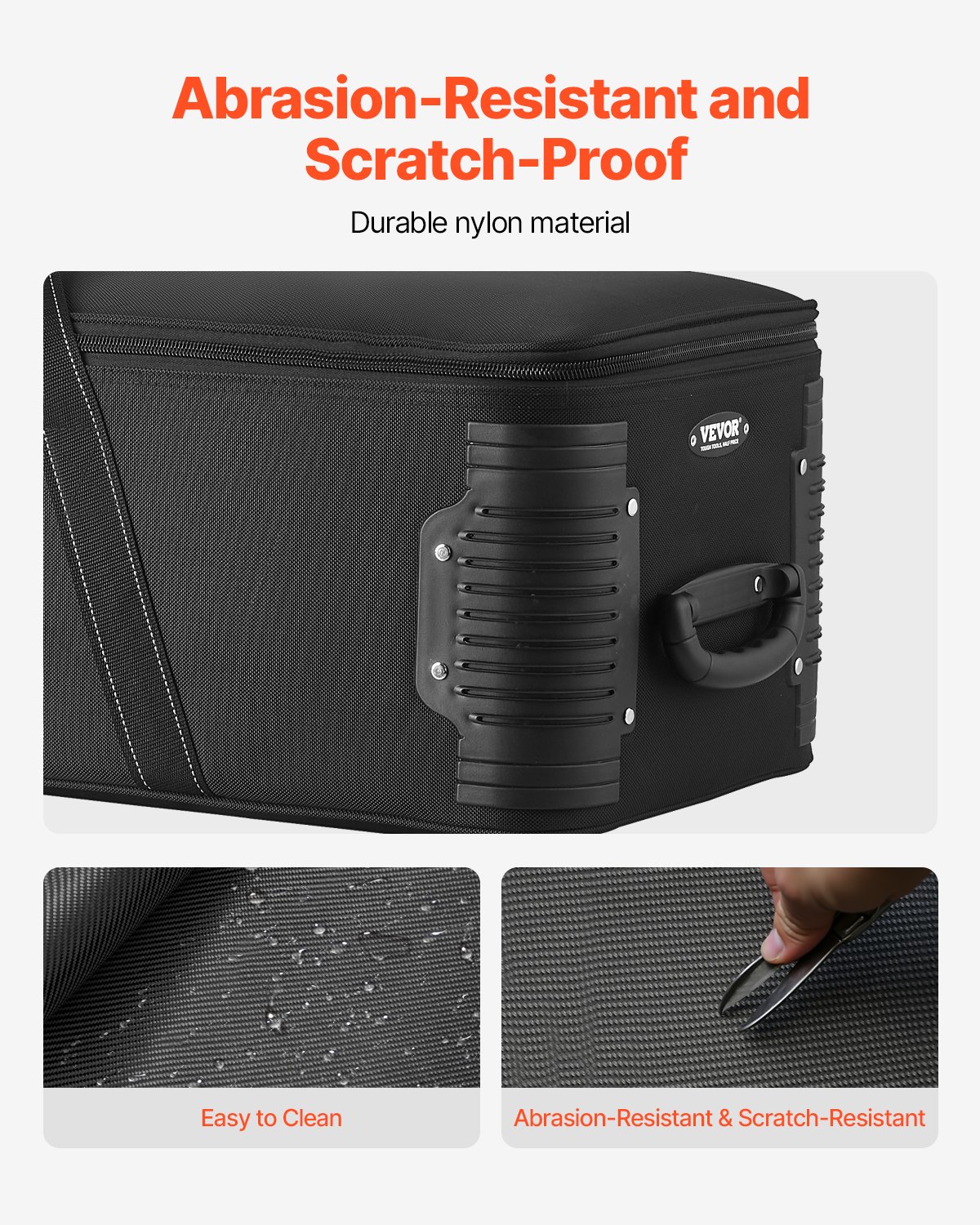 VEVOR Trolley per Attrezzatura da Studio 118 x 37 x 30 cm Borsa per Fotocamera con Rotelle, Borsa per Trasporto con Ruote Cinghie Scomparto Imbottito Maniglia, Supporti per Luci, Treppiedi, Telescopi