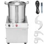 VEVOR Robot da Cucina Tritatutto per Verdure, Robot da Cucina in Acciaio Inox per Uso Alimentare 10 Litri 2 Lame Extra Curve a S, Tritatutto Multifunzionale da Cucina per Alimenti Verdure, Frutta