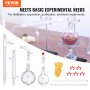 VEVOR Kit di distillazione per vetreria da laboratorio 1000ml 3.3 Boro 14 pezzi Attrezzatura per vetreria