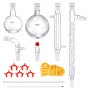VEVOR Kit di distillazione per vetreria da laboratorio 1000ml 3.3 Boro 14 pezzi Attrezzatura per vetreria