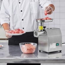 VEVOR Tritacarne Elettrico Commerciale 2,04 kg/min Tritacarne da Banco Cucina