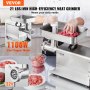 VEVOR Tritacarne Elettrico 9,52 kg/min Tritacarne Industriale da Banco con Lama