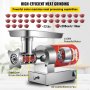 VEVOR Tritacarne Elettrico Commerciale 300 kg/min Tritacarne da Banco Cucina