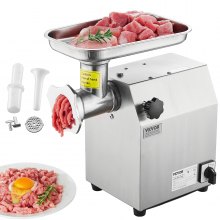 VEVOR Tritacarne Elettrico Commerciale 2,5 kg/min Tritacarne da Banco Cucina