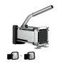 VEVOR Tagliapatatine Manuale, Tagliaverdure Multifunzione con Lama in Acciaio Inossidabile da 12,7 mm e 9,5 mm, Tagliatutto da Cucina Commerciale Affetta Patate con Ventose, per Ristorante, Cucina