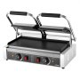 VEVOR Griglia Elettrica per Panini 3600W, Piastra per Panini Sandwich Piastra Smaltata Piatta 48x23cm, Piastra Doppia in Acciaio Inox, Maniglia, Controllo della Temperatura, per Hamburger, Bistecche