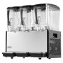 VEVOR Dispenser Bevande Fredde Commerciale 3 Serbatoi 3x12 L Acciaio Inox Distributore da Banco, Temperatura di Raffreddamento da 7℃ a 12℃, Succhi di Frutta, Tè Freddo, Ristorante, Hotel, Catering