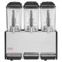 VEVOR Dispenser Bevande Fredde Commerciale 3 Serbatoi 3x12 L Acciaio Inox Distributore da Banco, Temperatura di Raffreddamento da 7℃ a 12℃, Succhi di Frutta, Tè Freddo, Ristorante, Hotel, Catering
