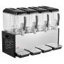 VEVOR Dispenser Bevande Fredde Commerciale 4 Serbatoi 4x12 L Acciaio Inox Distributore da Banco, Temperatura di Raffreddamento da 7℃ a 12℃, Succhi di Frutta, Tè Freddo, Ristorante, Hotel, Catering