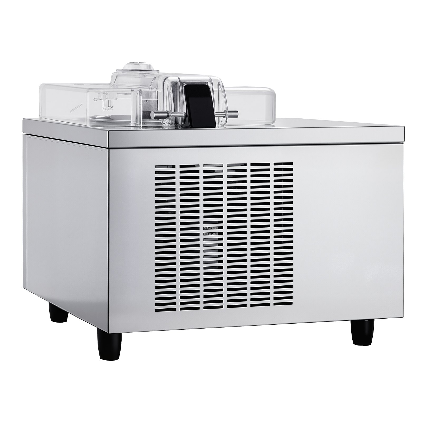 VEVOR Macchina per Ice Cream Duro Gelatiera da Banco 500 W Portata 5L/h per Preparazione di Gelato Duro Sorbetti, Macchina per Icecream Duro Cilindro in Acciaio Inox 304 da 2,8L Pannello LED