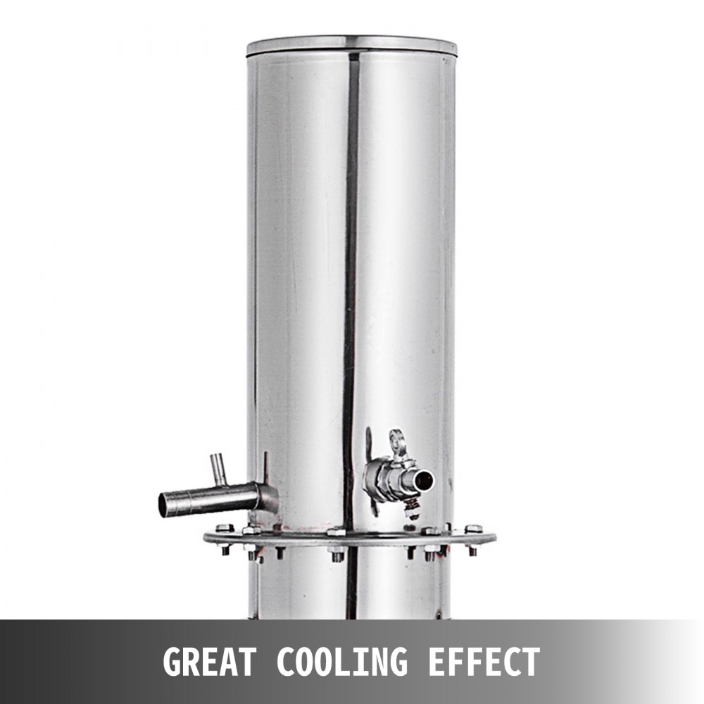 5l Casa Distillatore Acqua Per Oli Essenziali Alambicco Grappa Acciaio Inox