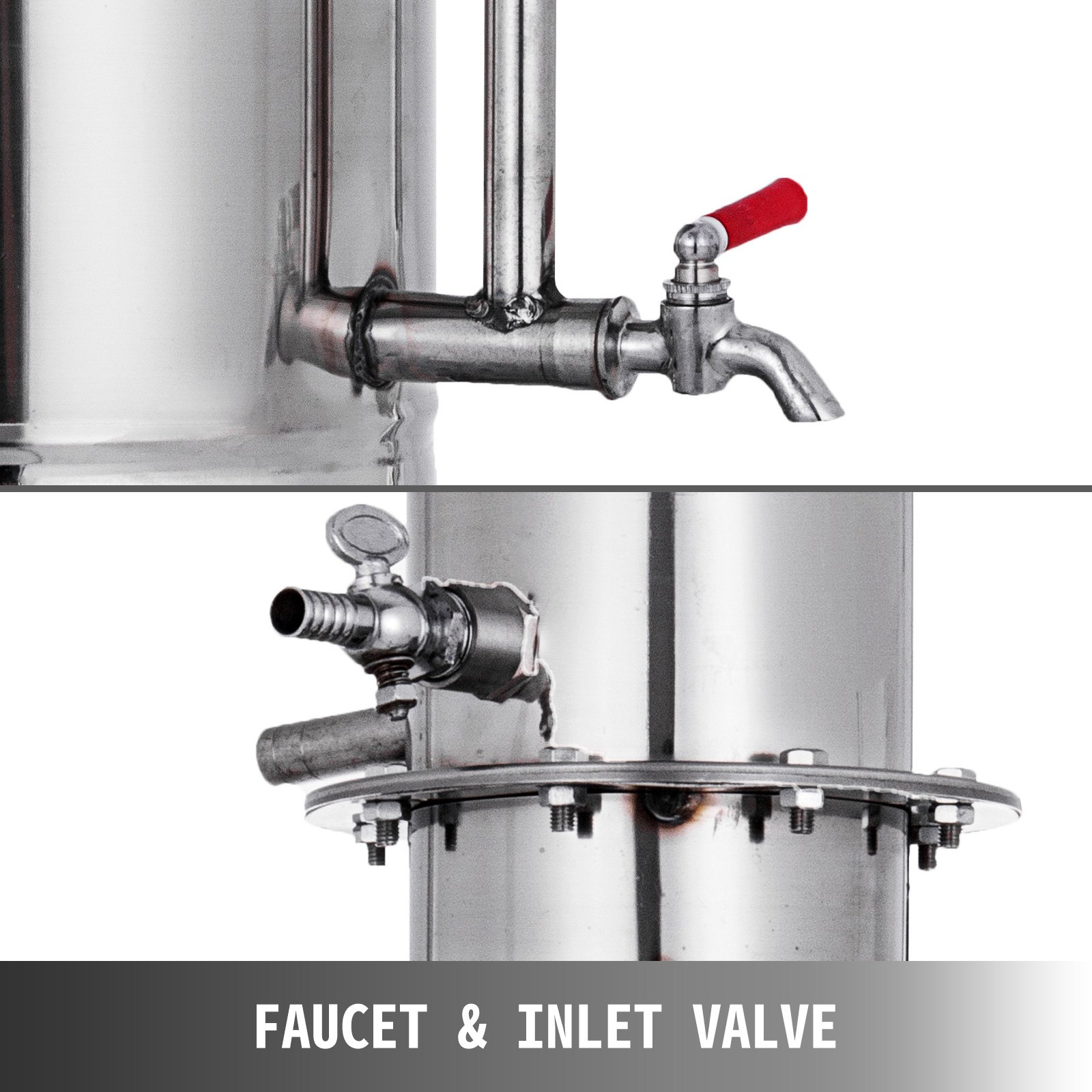 5l Casa Distillatore Acqua Per Oli Essenziali Alambicco Grappa Acciaio Inox