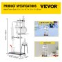 VEVOR Kit professionale in vetro di distillazione da laboratorio 25 pezzi Unità di distillazione del vetro da Laboratorio Apparecchio di distillazione del