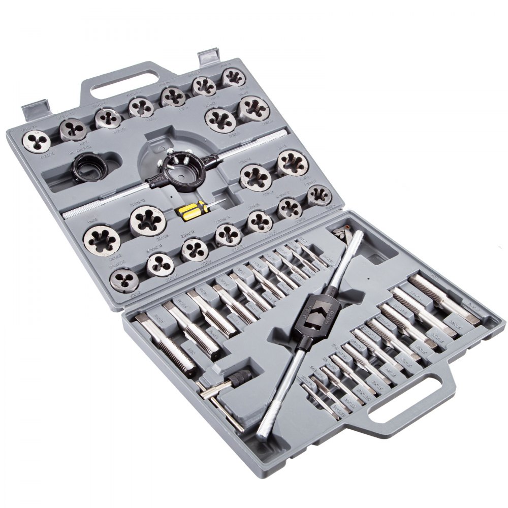 Vevor Set Maschi E Filiere Per Filettatura Da 45 Pz Filiera A Mano Professionale